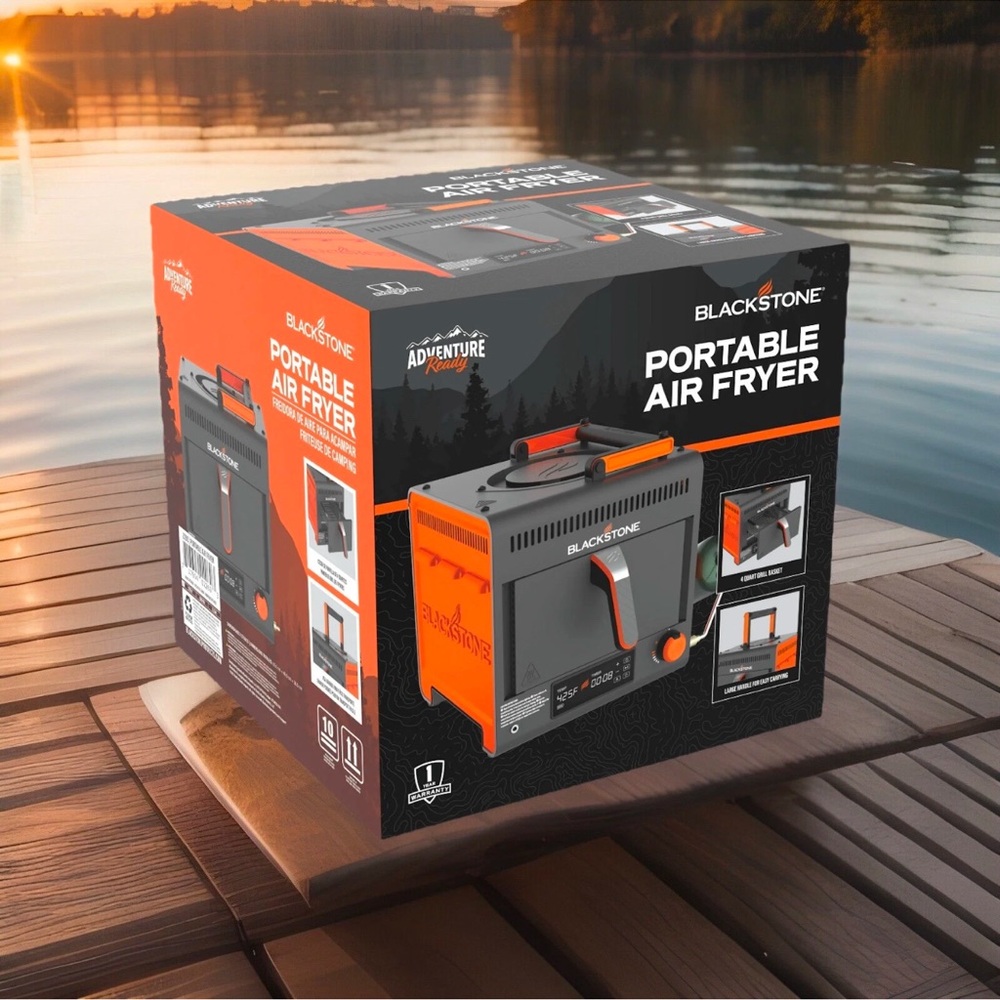 - Blackstone Portable Air Fryer - Black and Orange